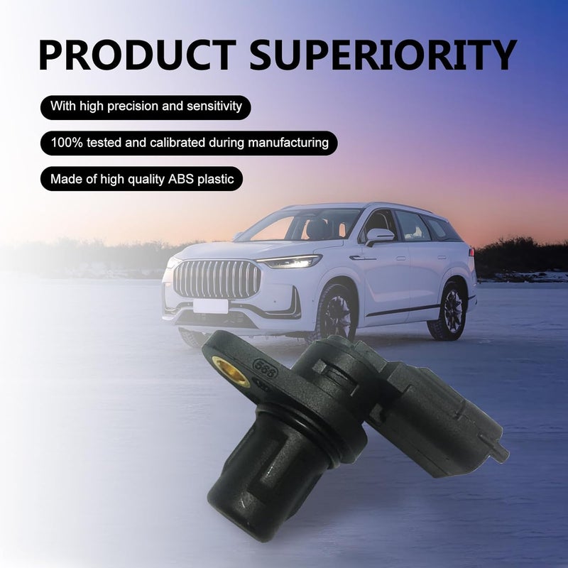 Zikefest Engine Camshaft Position Sensor, Camshaft Sensor with Sealing Ring, for EPC Fault Light and Weak Start, Replacement OEM #F01R00B003, Compatible with Chery Models (Black) - Image 5